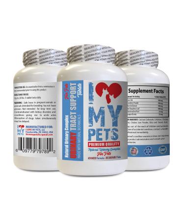 I LOVE MY PETS LLC Urinary Tract cat Supplement - PET Urinary Tract Support - Dogs and Cats - UTI Relief Complex - Cranberry Pills for Cats - 90 Treats (1 Bottle)