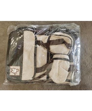 Miss Lulu 5-Set Brown Baby Diaper Bag | Stylish Shoulder Bag with Bottle Holder & Changing Pad - Ideal for Moms - Buy Online on GoSupps.com