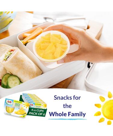 Dole Pineapple Tidbits in 100% Juice - Gluten Free Healthy Snack, 4oz Cups (Pack of 24) - Buy Online on GoSupps.com