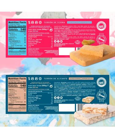 1880 Sinestesia Jijona Turon Christmas Pack 250 g + Alicante Turon 250 g 1 Unit - Buy Online on GoSupps.com