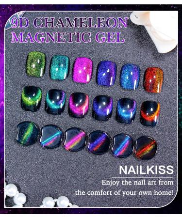 9D Cat Eye Gel Polish Set - Holographic Magic Galaxy Chameleon Effect - 6PCS - Buy Online on GoSupps.com