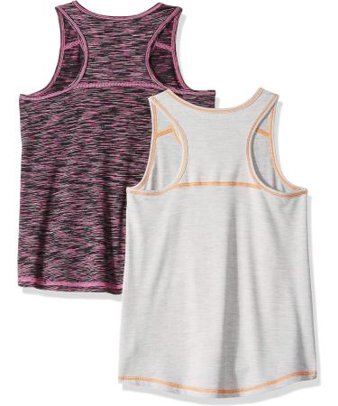 Amazon Essentials Girls/Toddlers' Active Tank 2-Pack, X-Small, Black/Light Grey Space Dye - Buy Online on GoSupps.com