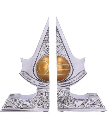 Nemesis Now Assassins Creed Bookends - Apple of Eden Resin Silver 18.5 cm B5349S0 | International Shipping Available - Buy Online on GoSupps.com
