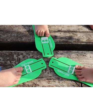 Kids Foot Measurement Device | Professional Foot Gauge Shoe Sizer for 0-8 Years Old (GREEN) - US Sizes - Buy Online on GoSupps.com