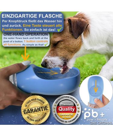 3-Series Gift Set: Innovative 550ml Leak-Proof Dog Drinking Bottle with Toothbrush & Pipe - Perfect for On-the-Go Adventures - Premium Quality in Blue - Buy Online on GoSupps.com