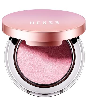 HEXZE Highlighter Highlighting Powder Pink Golden Silky Smooth Pearl High Definition Powder 03 MERMAID