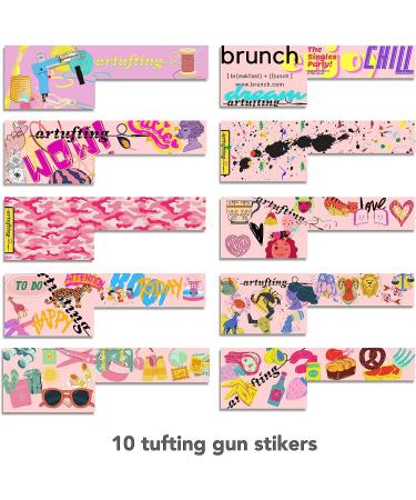 2-in-1 Cut Pile Loop Pile Tufting Gun Starter Kit | Electric Rug Tufting Machine with 10 Skin Stickers | Baby Pink Carpet Weaving Flocking Tool - Buy Online on GoSupps.com