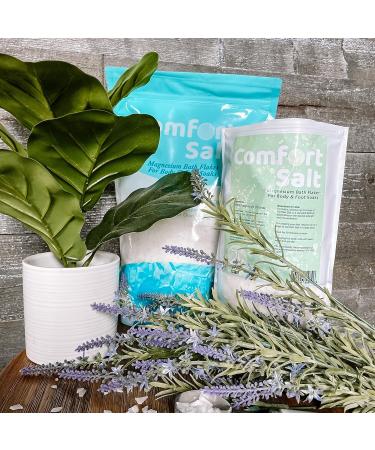 Comfort Salt Magnesium Bath Flakes - 4lb Bag for Relaxation, Recovery & Wellness - Buy Online on GoSupps.com
