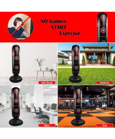 Punching Bag with Stand for Adults - 63 Free Standing Boxing Bag for Training MMA Kickboxing Fitness - Buy Online on GoSupps.com