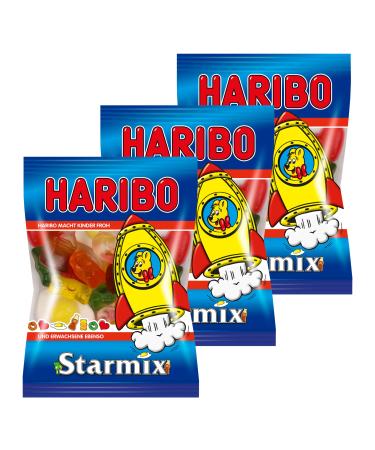 HARIBO Haribo Star Mix Mini pack of 3 rubber candies Baby Bears Rubber Wine Rubber Fruit with Sugar Mousse in a bag Pouch 200g