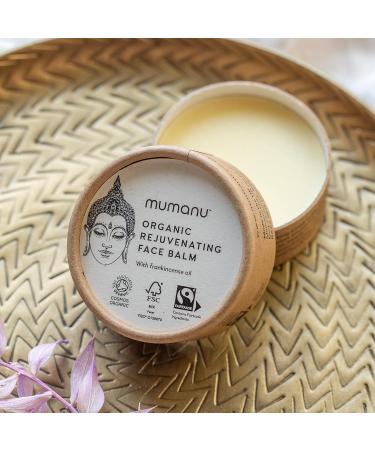 Mumanu Organic Rejuvenating Face Balm - With Fairtrade Ingredients - 20g - Contains Frankincense & Tangerine. Face cream face oil  - Buy Online on GoSupps.com