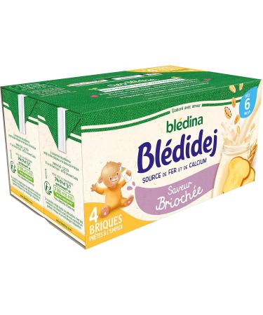 Bl dina Bl didej - C r ales b b Lact es Saveur Brioch e - D s 6 Mois - 12 briques de 250mL (Lot de 3) - Buy Online on GoSupps.com