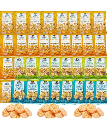 Quaker Rice Crisps 4 Flavor Variety Pack 35 Count .6/.9 oz Bags Packaged By Bools The Perfect Snack Package The Whole Family Will Love