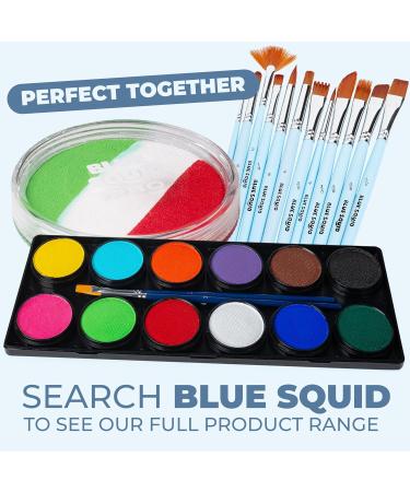 Buy Blue Squid Pro Schminke Face Paint - Green White Red (30g) | Perfect for Adults & Children | Carnival & SFX Makeup - Buy Online on GoSupps.com
