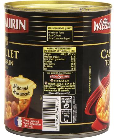 William Saurin Cassoulet Toulousain with Goose Fat 840 g - Buy Online on GoSupps.com