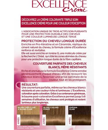 L'Or al Paris - Excellence Cr me - Triple Care Permanent Colour Treatment - Buy Online on GoSupps.com
