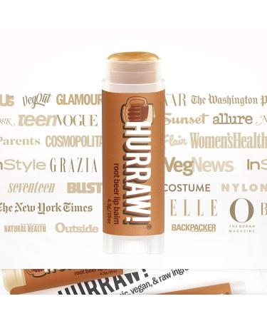 Hurraw! Root Beer Lip Balm 2 Pack: Organic Certified Vegan Cruelty and Gluten Free. Non-GMO 100% Natural Ingredients. Bee Shea Soy and Palm Free. Made in USA - Buy Online on GoSupps.com