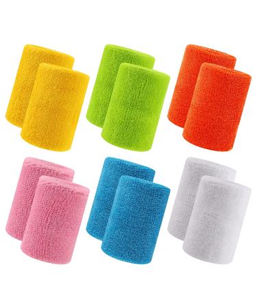 Glaitc 12 pieces of welding straps wrench sports absorbing bracelet welding band for men and women sports Wrist band's welding band for tennis basketball running gym training