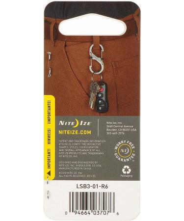 Nite Ize S-Biner SlideLock Dual Locking Carabiner Size #3 Stainless - Buy Online on GoSupps.com