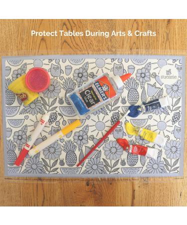 Suessie Disposable Placemats for Baby - Happy Owls (60 Count) | Perfect for On-the-Go Dining - Buy Online on GoSupps.com