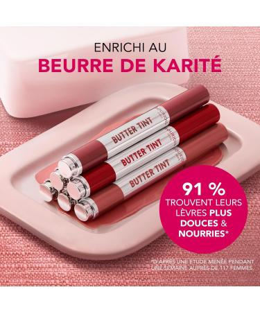 Bourjois Butter Tint Lip Glaze Nourrit et repulpe Formule au beurre de karit Fini fondant Avec technologie de couleur r active au pH 01 ROSE FONDANT - Buy Online on GoSupps.com