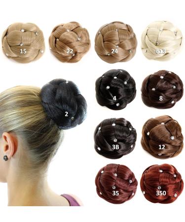 Wig Me Up - Hell-Ashblond Braided Braid Bun Hair Node Costume | Voluminous with Rhinestones | JL-SZ01-24 - Buy Online on GoSupps.com