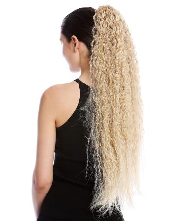 Wig Me Up-N857-V-24Bt613 Hairpath of braid Power Horse End Voluminous Curly Cold Crocaps Calculated Afro Kinks Blond Platinous 75 cm