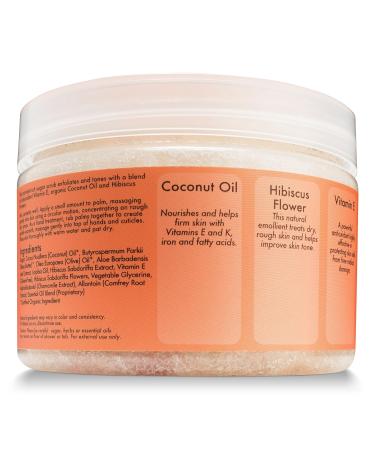 Shea Moisture Coconut & Hibiscus Hand & Body Scrub 12 Oz - Nourishing Exfoliation for All Skin Types | Shop Internationally - Buy Online on GoSupps.com