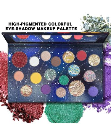 FREEORR 18 Colors Galaxy Eyeshadow Palette - High-Pigmented Shimmer & Matte Shades - Buy Online on GoSupps.com