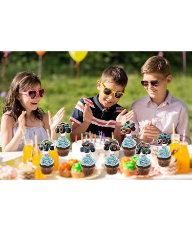Adlight Monster Truck Birthday Party Supplies 56Pcs Monster Truck Cupcake Toppers Monster Truck Party Decorations for Boys Birthday Party Favors. - Buy Online on GoSupps.com