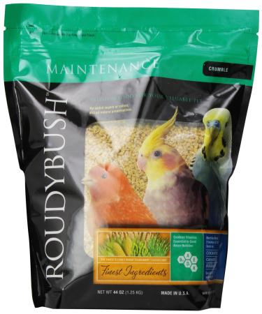 RoudyBush Daily Maintenance Bird Food, Crumbles, 44-Ounce, 2.75 lb (244CRDM)