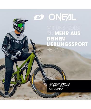 Oneal Knee Protector - Park FR Carbon Knee Guard for MTB MX & BMX | Lightweight Knee & Shin Protection | Black & White - Buy Online on GoSupps.com