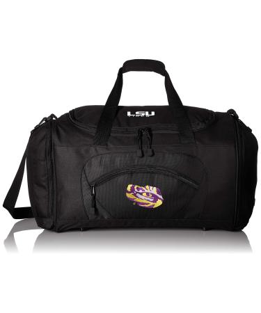 Officially Licensed NCAA "Roadblock" Duffel Bag, 20", Multi Color LSU Tigers