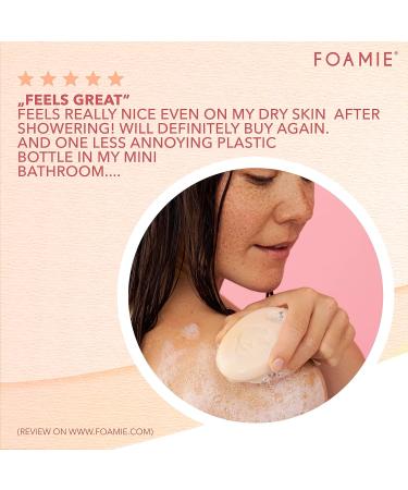 Foamie 2-in-1 Vegan Body Bar Soap-Free | Oatmeal Papaya Body Wash for Smooth Hydrated Skin | Sulfate-Free Formula for Men & Women | Perfect for Dry Skin - Buy Online on GoSupps.com