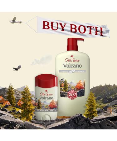 Old Spice Cleansing Body Wash for Men 24/7 Shower Fresh with Lasting Scent Exfoliate & Moisture Gentle on Skin Vitamin B3 Volcano with Dark Cedar + Amber Scent 30 oz - Buy Online on GoSupps.com