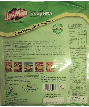 Jaimin Methi Khakhra 200 g (lot de 4). - Buy Online on GoSupps.com