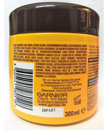 Garnier Fructis Oil Repair 3 Wonder Butter Hair Mask 300ml/10oz - Nourishing Hair Treatment - Buy Online on GoSupps.com
