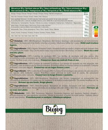 Buy Biojoy Organic Brown Lentils 2.5 kg - Dried Whole Mountain Lentils Additive-Free - International Shipping - Buy Online on GoSupps.com