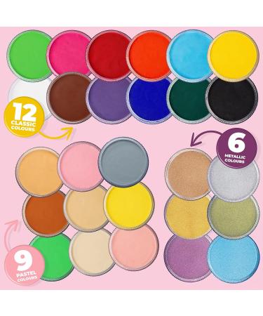 Blue Squid PRO Face Paint - Pastel Orange 30g | Water Activated Professional Body and Face Makeup - Non Toxic Halloween Facepaint for Adults and Kids - Buy Online on GoSupps.com
