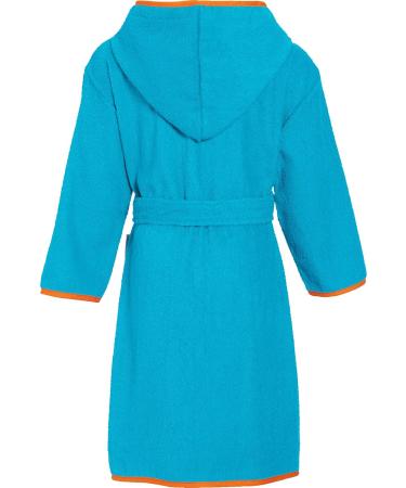 Playshoes Unisex Children's Terry Cloth Bathrobe - Aqua Blue Dressing Gown (134-140) - Perfect for Kids - Buy Online on GoSupps.com