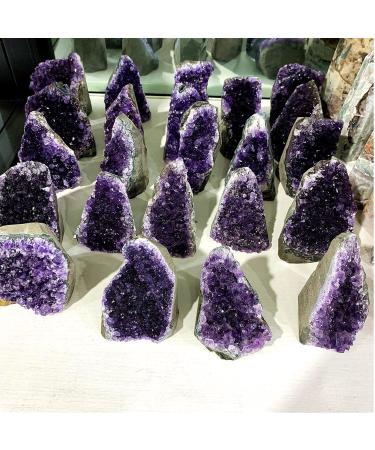 Natural Amethyst Crystal Clusters Stone from Uruguay Raw Geode Powerful deep Purple Crystals Geode with Polished Edges 2.2lbs Gift (Size : 2.2lbs) - Buy Online on GoSupps.com
