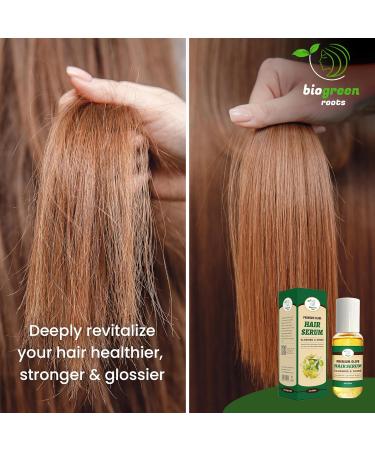 Olive Oil Hair Serum | Lightweight Anti-Frizz Gloss with Vitamin E for Frizzy & Damaged Hair - 100ml - Buy Online on GoSupps.com