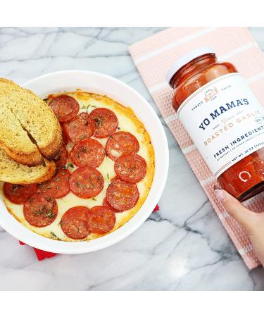Yo Mama's Foods Keto Roasted Garlic Pasta Sauce - (2 Pack) Vegan, No Sugar Added, Low Carb, Low Sodium, Gluten Free, Paleo Friendly - Made with Fresh Non-GMO Tomatoes - 1.56lb - Buy Online on GoSupps.com