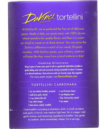 DaVinci Cheese Stuffed Tortellini - 7 oz Boxes (Pack of 12) - Authentic Italian Pasta - Buy Online on GoSupps.com
