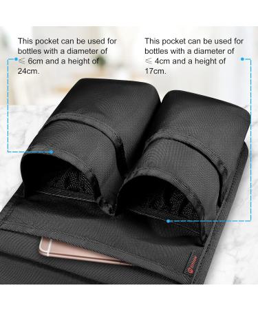 Sithon Massage Oil Bottle Holder - Professional Therapist Holster for 2 Bottles | Adjustable Belt | Masseur Massage Lotion Carrier - Black (Pack of 1) - Buy Online on GoSupps.com