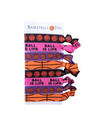 8 Piece Basketball Gift Hair Ties - Basketball Gifts for Boys & Girls  Basketball Accessories for Boys  Players  Coaches  Basketball Team Gifts  Gifts for Basketball Players