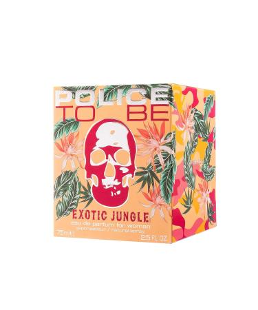 To Be Exotic Jungle For Woman By Police - Summery Floral Scent - Housed In A Botanical Decorated Bottle - Tart-Sweet Fruits And Floral Notes With Soft Vanilla-Suede Base - 2.5 Oz EDP Spray - Buy Online on GoSupps.com