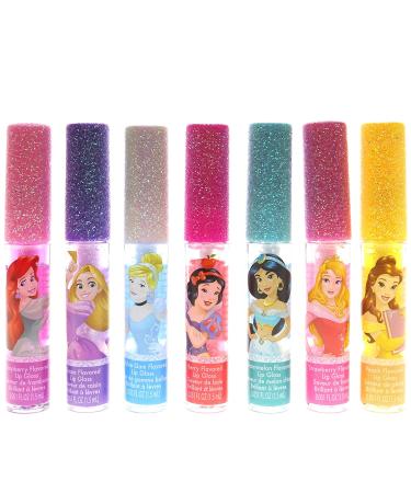 TownleyGirl Disney Princess Super Sparkly Lip Gloss Set - Pack of 7, 0.05 Fl Oz each - Buy Online on GoSupps.com