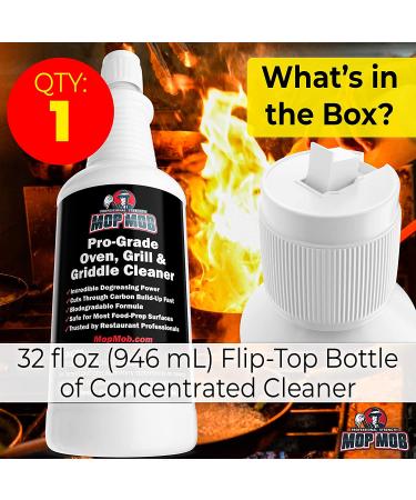 32 oz Concentrated Commercial Grill & Oven Cleaner - Fast-Acting Heavy-Duty Degreaser for Griddles, Fryers & Kitchen Surfaces - Buy Online on GoSupps.com