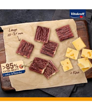 Vita Power Beef Stick Quadros - Grain-Free Sugar-Free Dog Treats with Cheese (70g) - Meaty Rewards for Happy Pets - Buy Online on GoSupps.com